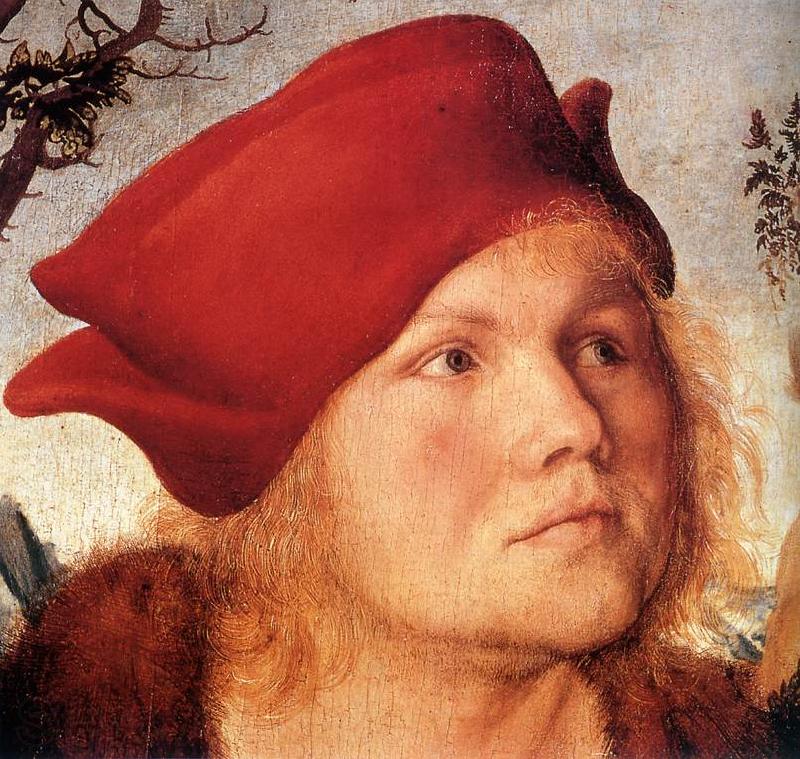 CRANACH, Lucas the Elder Portrait of Dr. Johannes Cuspinian (detail) dfg Norge oil painting art